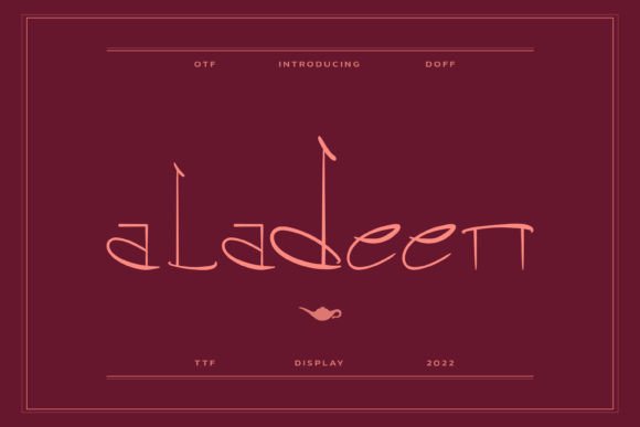 Aladeen: A Font with a Cultural Flair