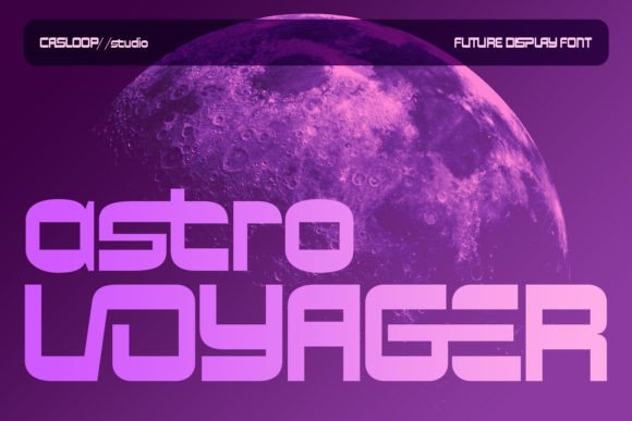Astro Voyager: The Cool and Futuristic Display Font for Modern Design