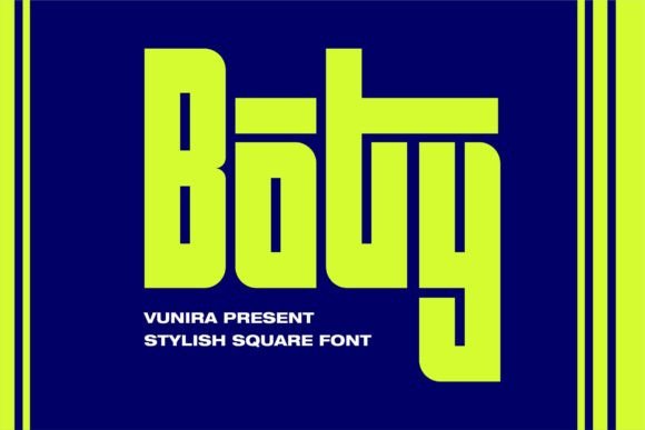 Boty: A Stylish and Cool Display Font for Modern Design