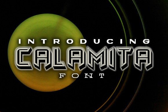 Calamita: A Cool and Unique 3D Display Typeface for Modern Design