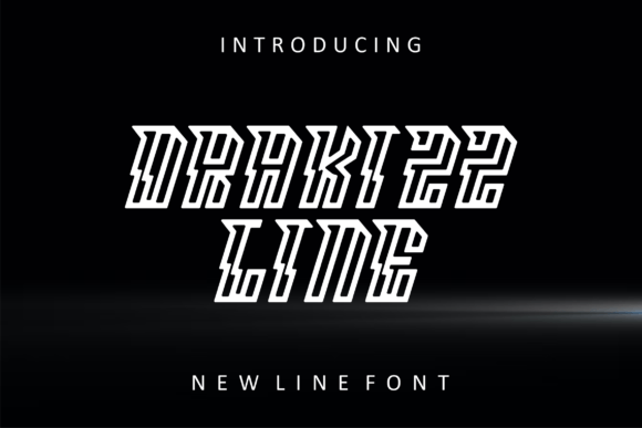 Drakizz Line: A Bold Display Font for Modern Designers