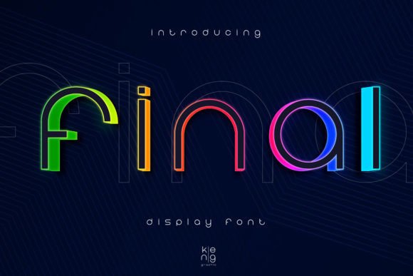 Exploring the Elegance of Final: A Modern Display Font for Creative Expression