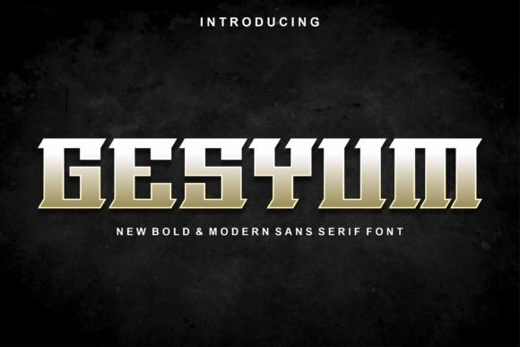Gesyum: Elevating Your Brand with a Modern Display Font