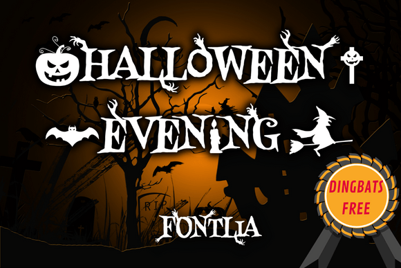 Halloween Evening: The Perfect Font for Spooky and Dramatic October Designs