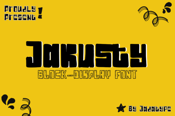 Jakusty: A Playful Display Font for Creative Projects