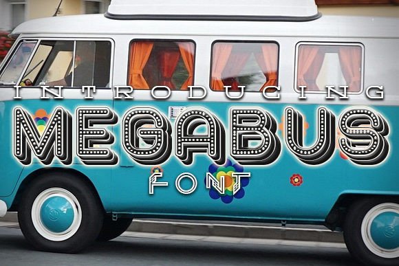 Megabus: A Retro Typeface with Modern Creativity