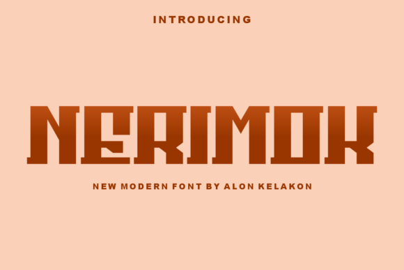 Nerimok: A Modern Display Font for Creative Impact