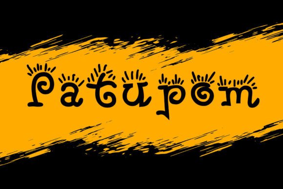 Patupom: A Whimsical Font for Strategic Creative Impact