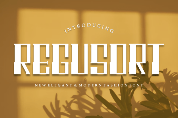 Regusort: A Display Font for Modern Design Needs