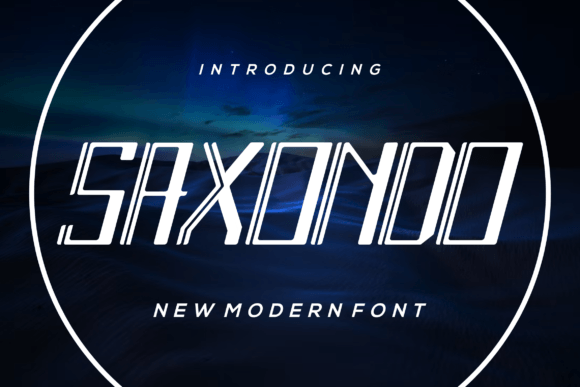 Saxondo: A Modern Display Font for Impactful Design