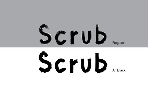 Scrub: A Playful Display Font for Creative Projects