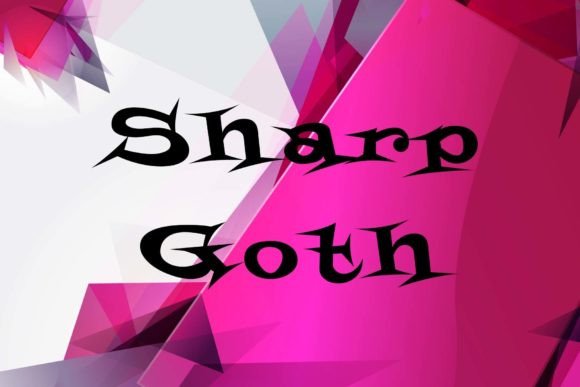 Sharp Goth: A Modern Display Font with a Gothic Revival Vibe
